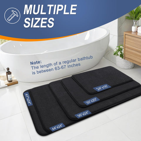 OLANLY mat placed by sink showing absorbency and tidy bathroom styling