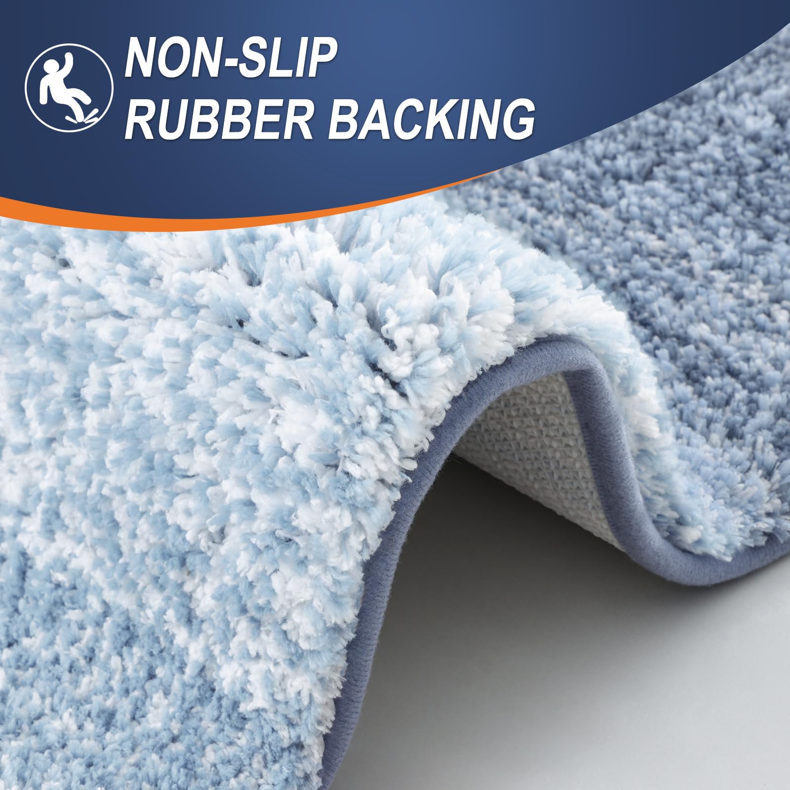 OLANLY bath runner in styled bathroom adding soft comfort and decor