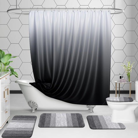 OLANLY styled bathroom scene showing coordinated rugs improving decor and warmth