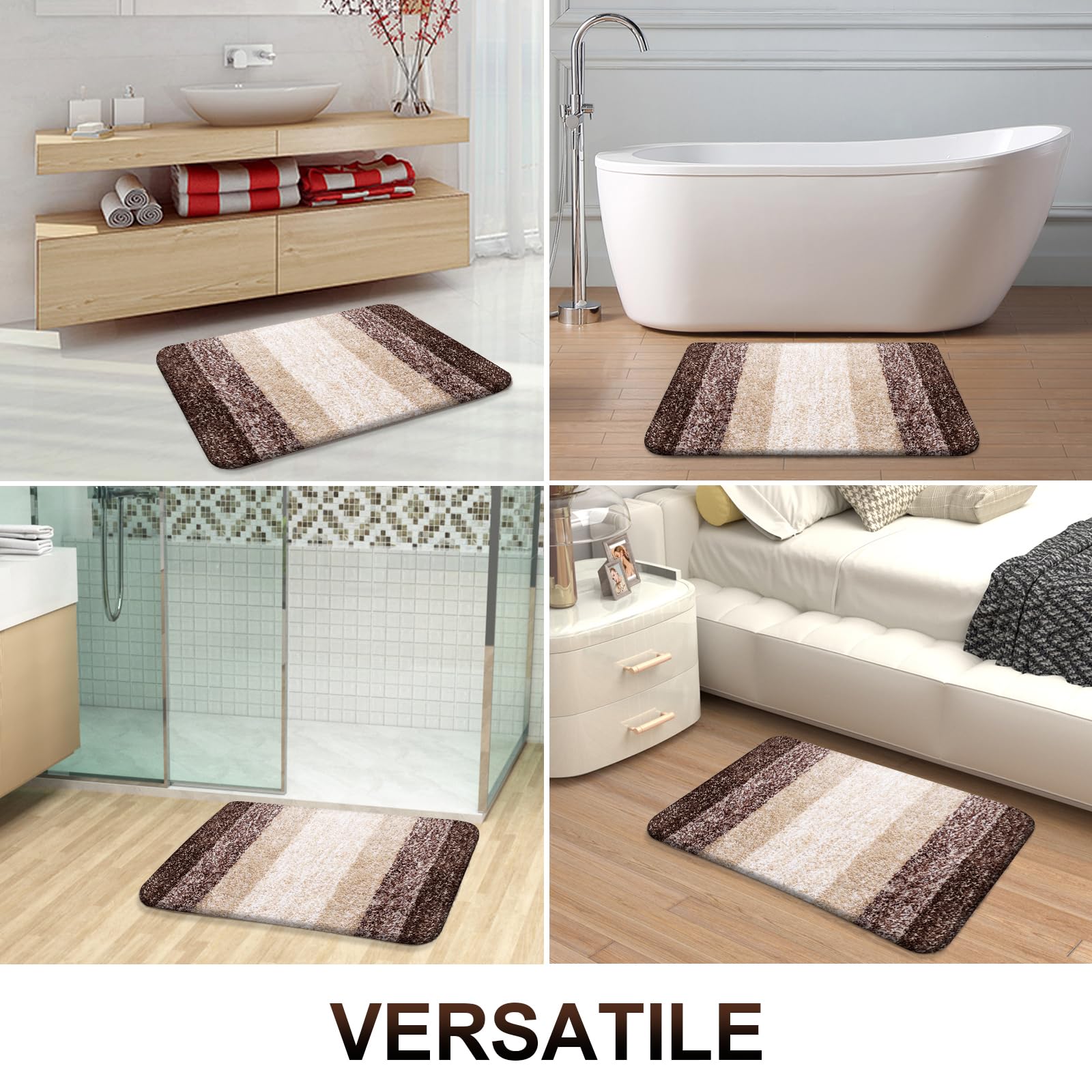 OLANLY styled bathroom scene creating a cozy coordinated spa look