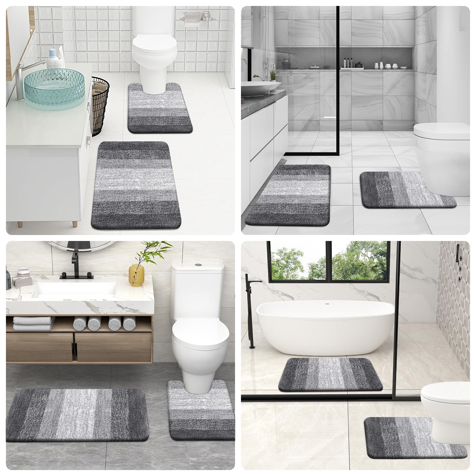 OLANLY styled bathroom scene conveys spa-like coordinated comfort
