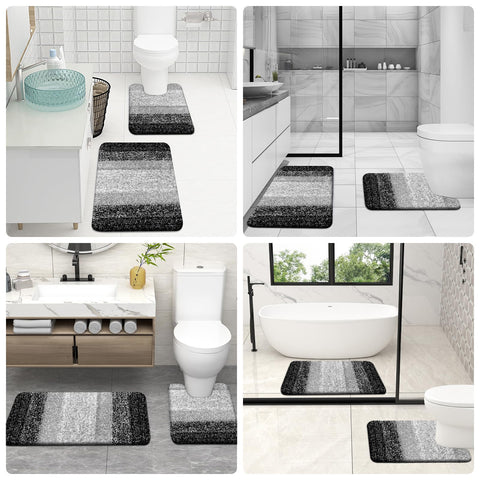OLANLY rug set in styled bathroom promoting comfort and cohesive design