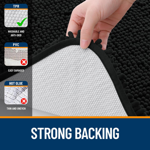 OLANLY folded runner ready for machine wash showing easy-care convenience