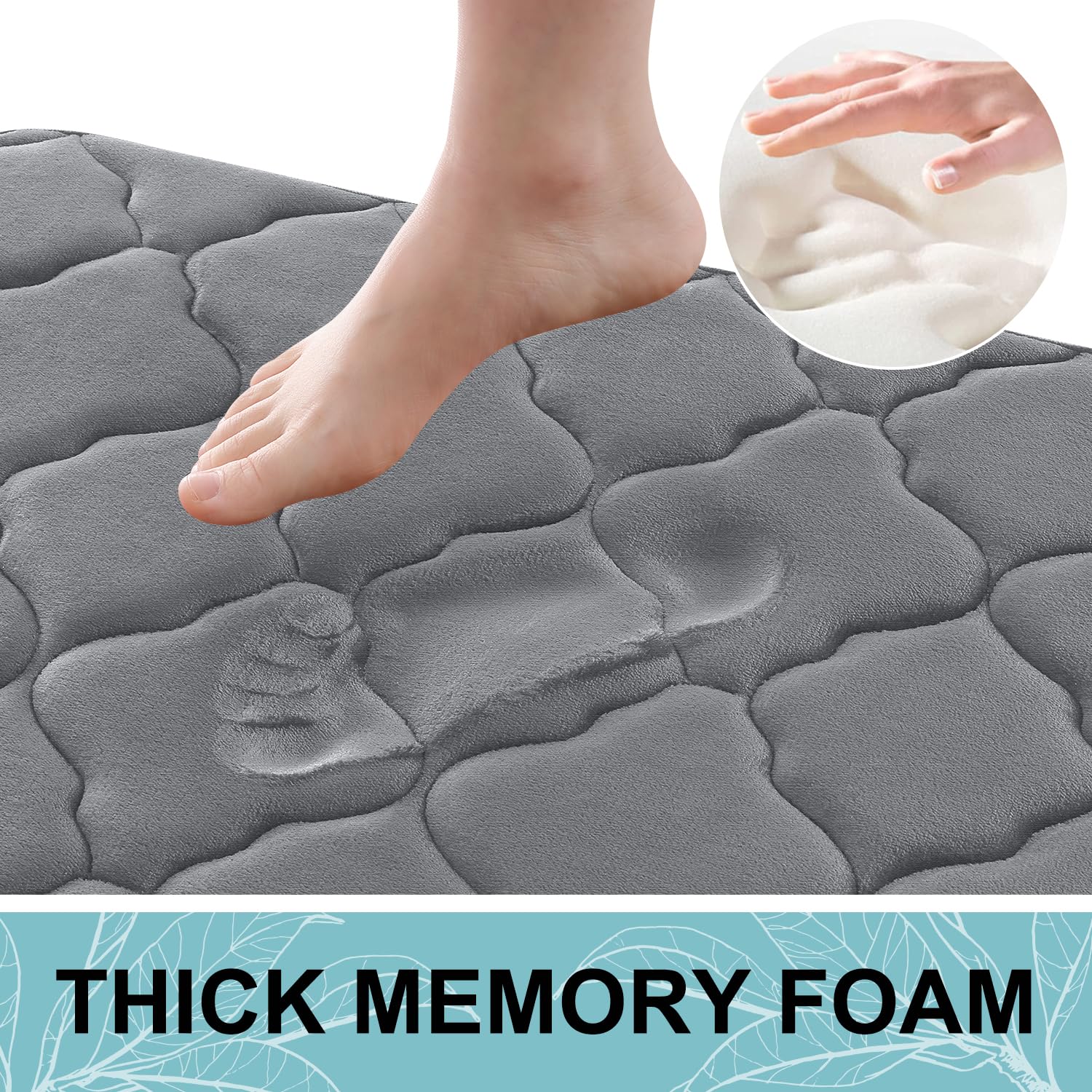 OLANLY memory foam cross-section illustrating cushioning support benefit