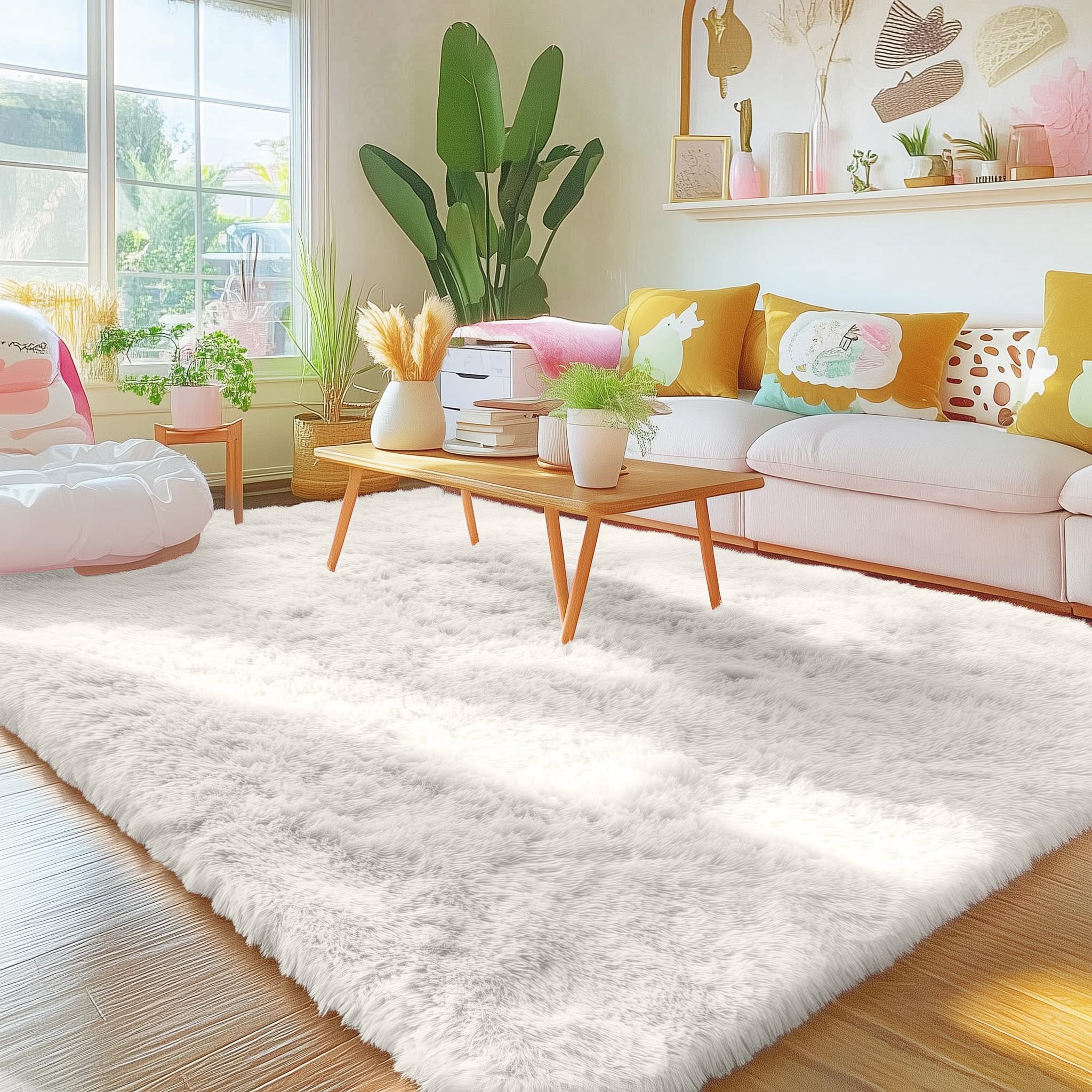 OLANLY rug in a nursery with toys demonstrating child-friendly soft surface