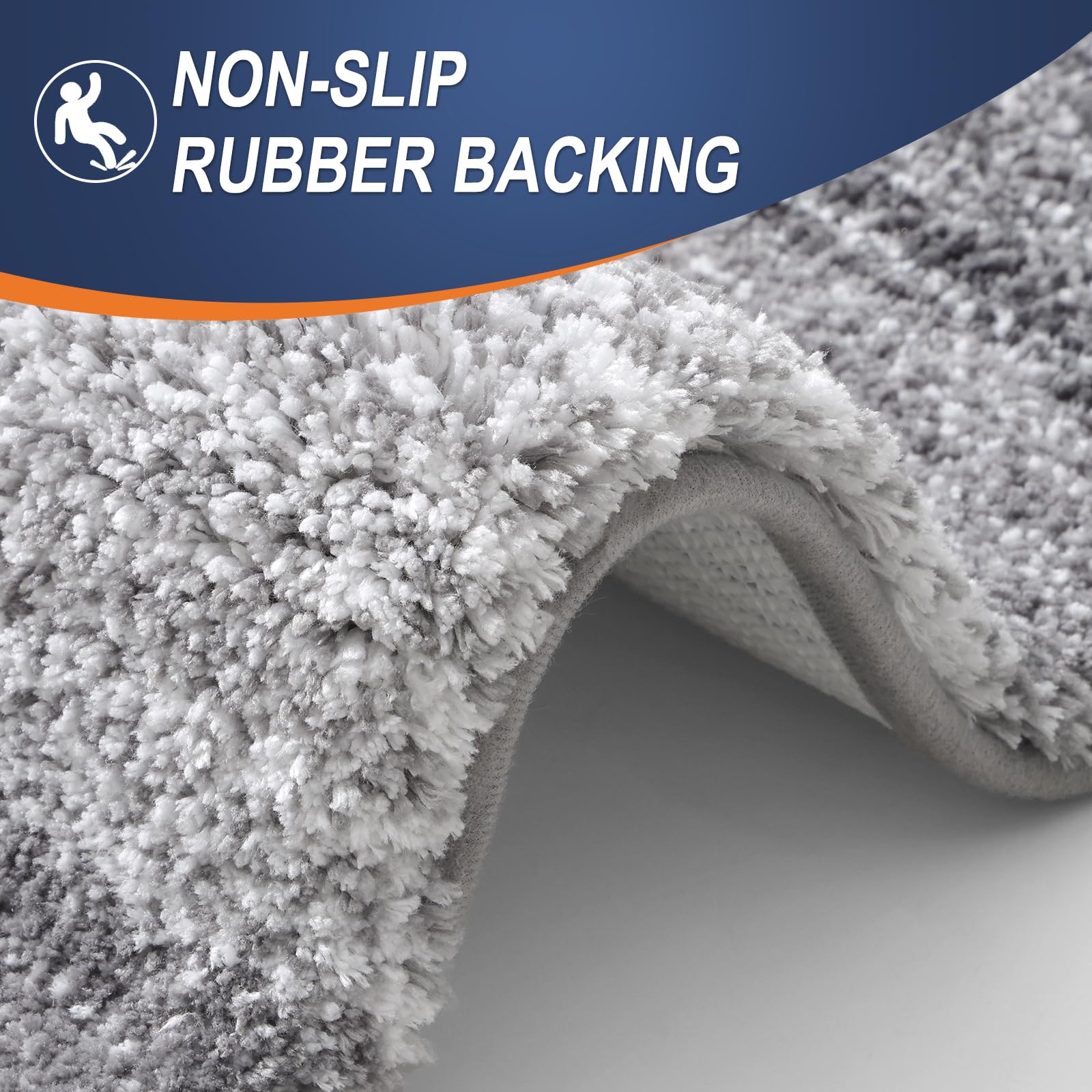 OLANLY rectangular mat at shower exit absorbing water and protecting floor