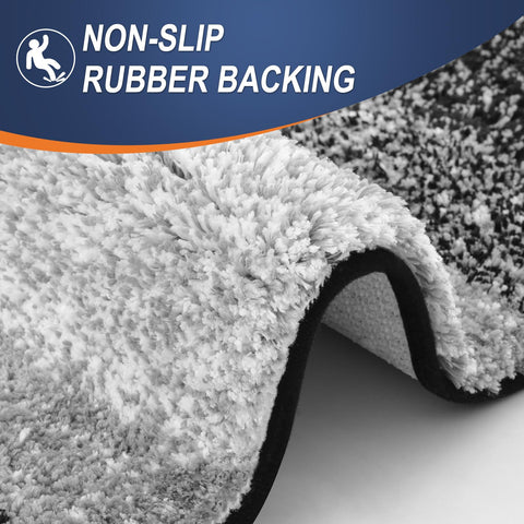 OLANLY rectangular shower mat by tub absorbing water for dryer floors