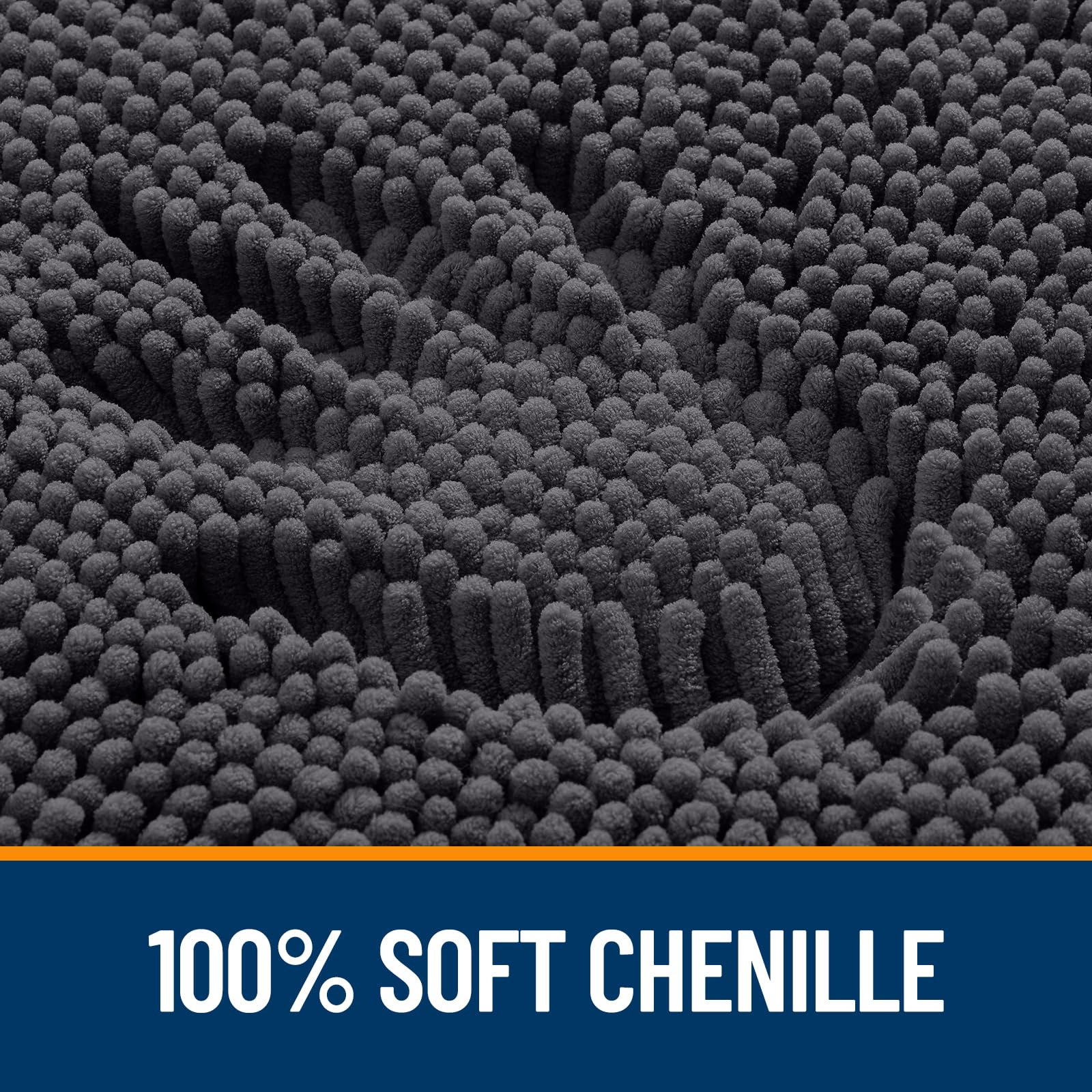 OLANLY backing detail showing textured TPR grip for slip resistance
