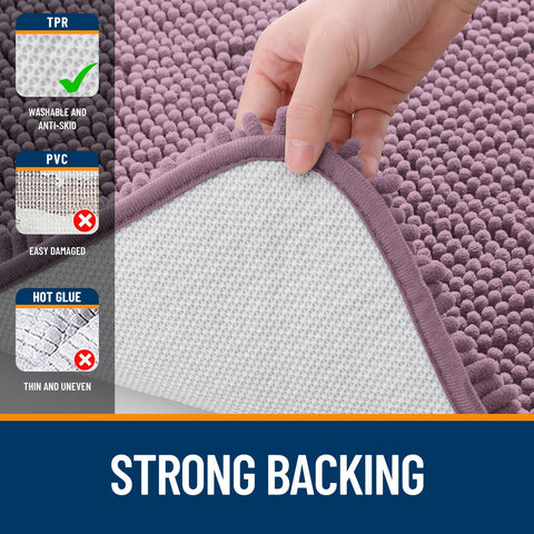 OLANLY folded rug ready for machine wash demonstrating easy care
