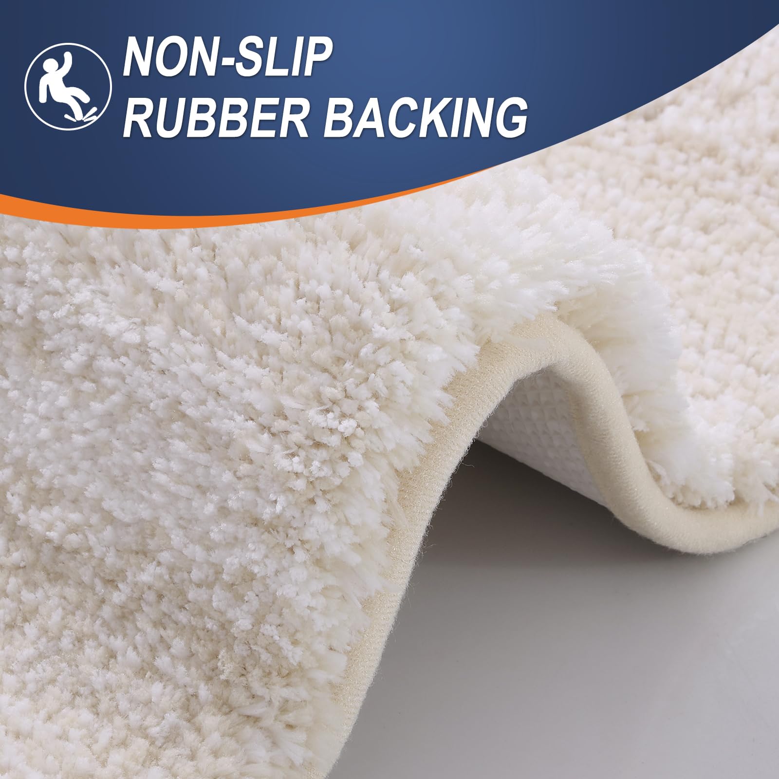 OLANLY mat next to bare feet showing scale and soft cushioning benefit