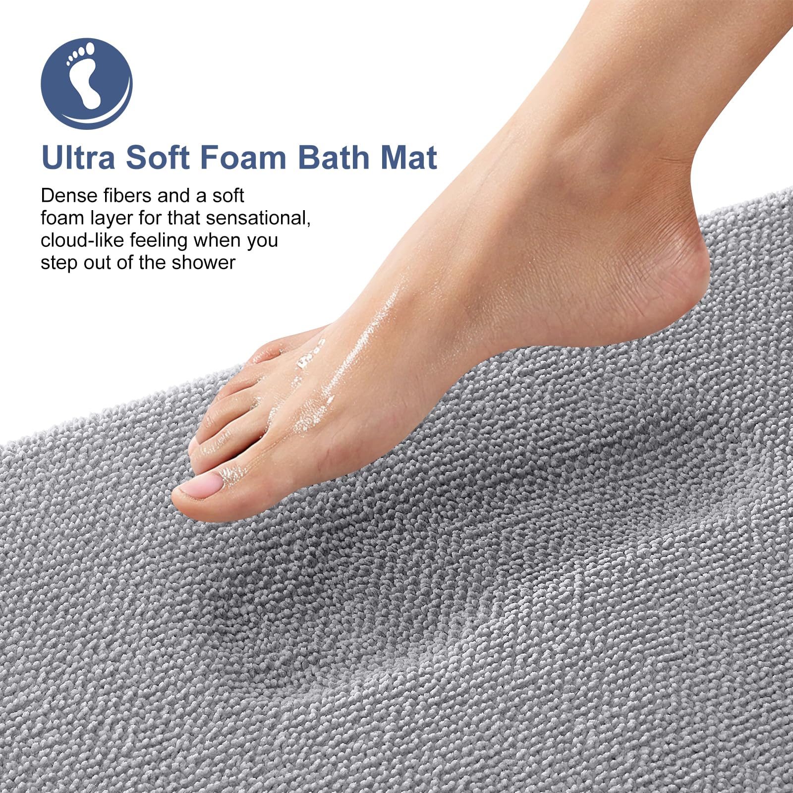 OLANLY close-up of bright-velvet surface highlighting quick absorbency