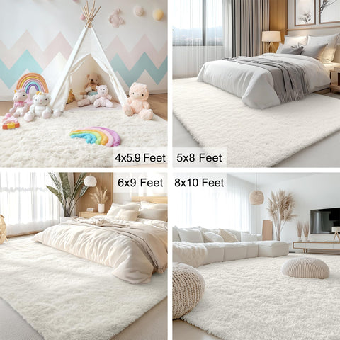 OLANLY hand pressing into pile to show plush texture and comfortable cushioning