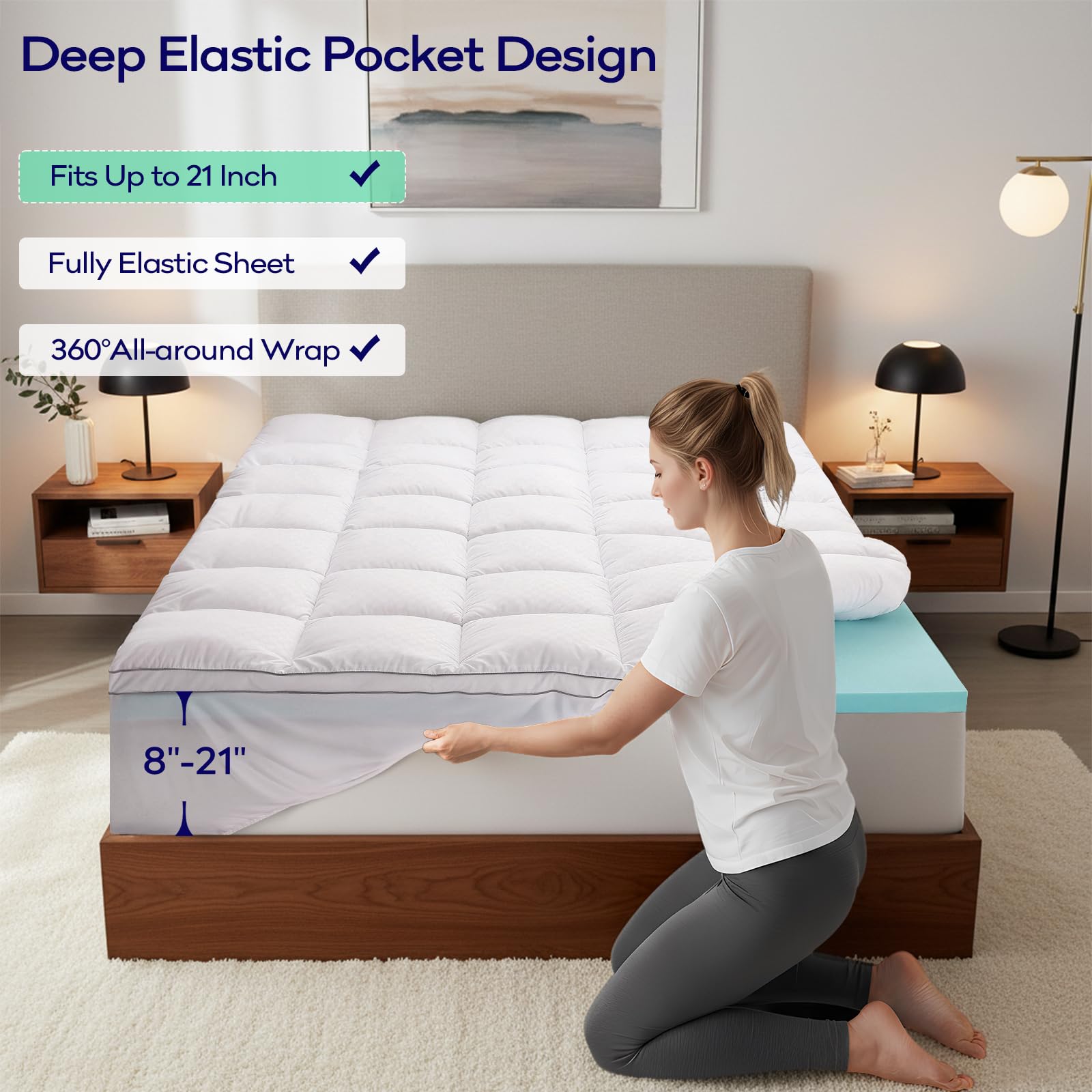 olanly topper on sofa bed converting seating into a comfortable sleeping surface