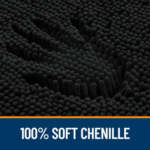 OLANLY textured TPR rubber backing detail offering non-slip stability on floors