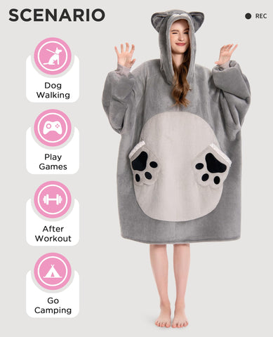 OLAOLA hood detail with ears and face adding playful charm