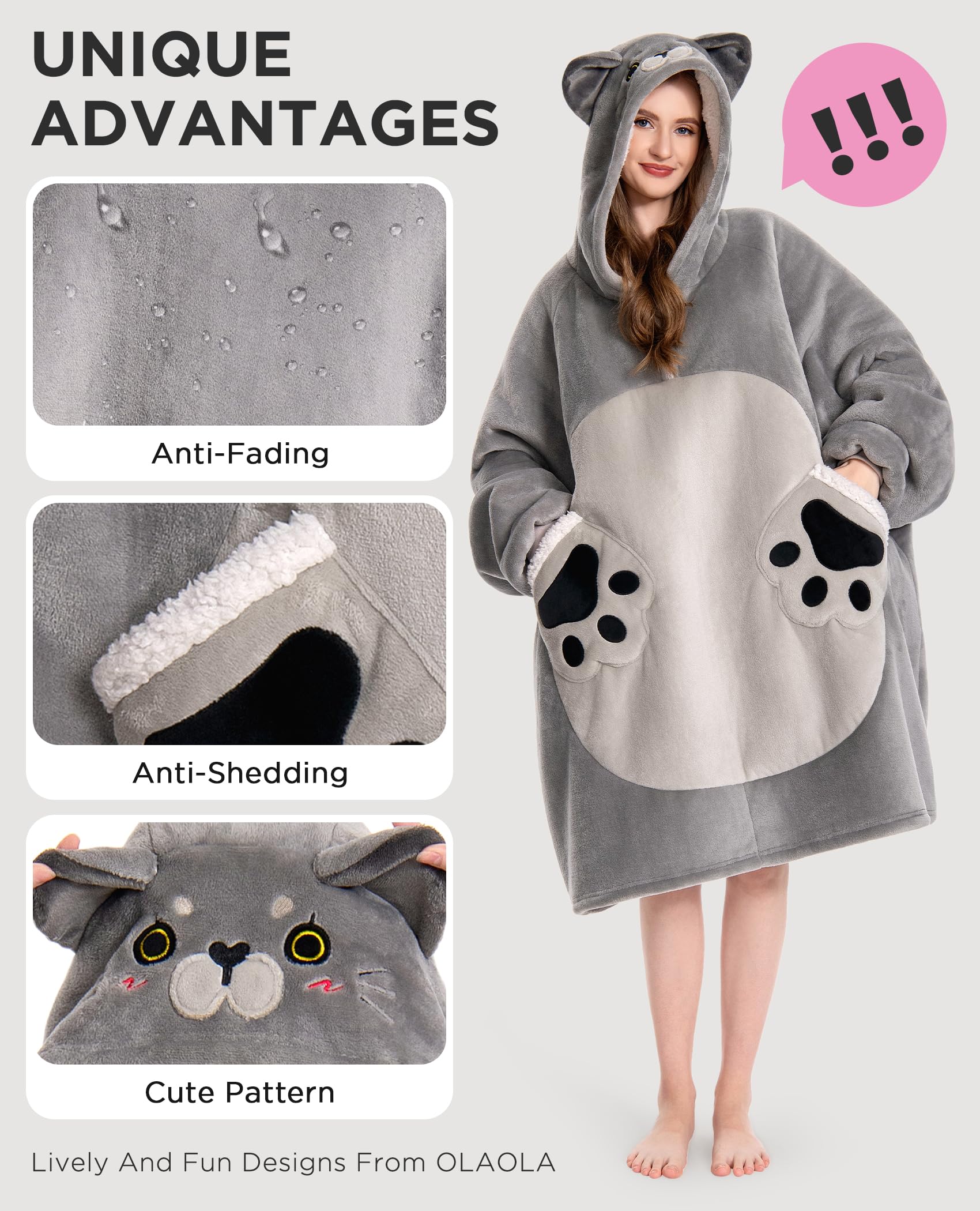 OLAOLA pocket with hands and phone for practical storage
