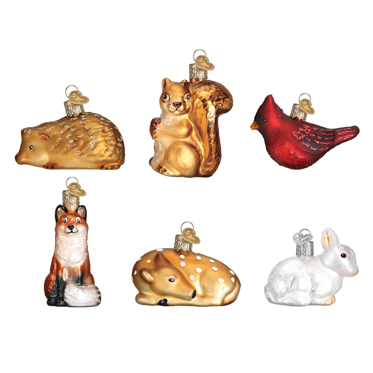 Old World Christmas front packaging showing six boxed ornaments for gifting