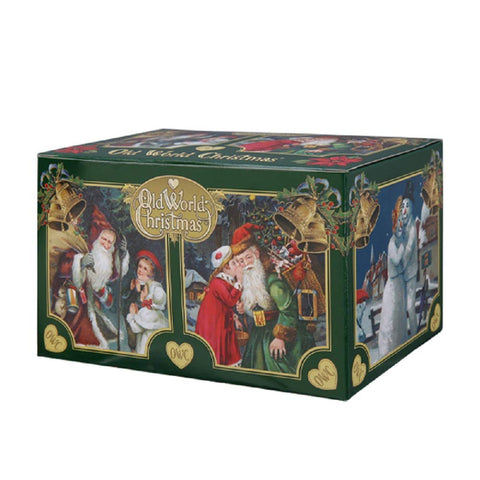 Old World Christmas ornament in gift-ready packaging ideal for giving and storing safely