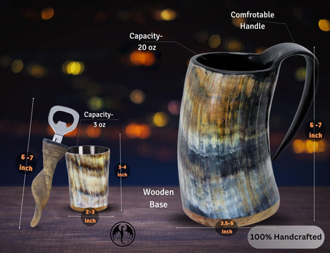 OLDEMPEROR mug filled with beer in a lifestyle scene enhancing presentation
