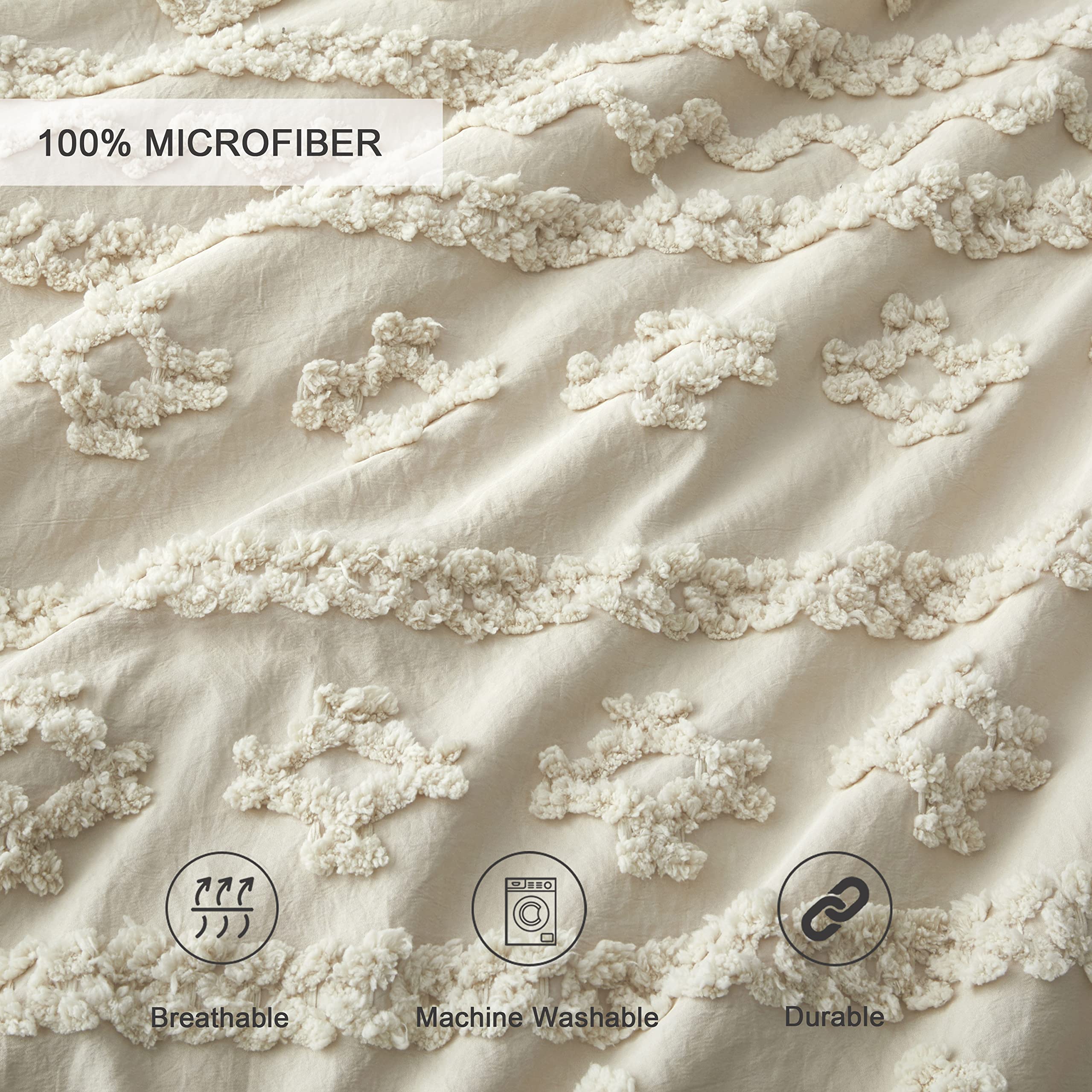 Oli Anderson comforter on bed in styled room showing cozy, layered aesthetic