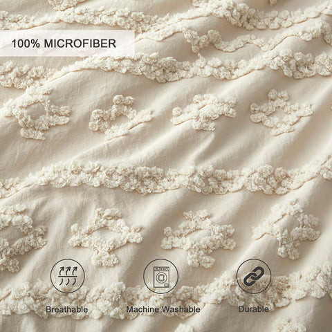 Oli Anderson comforter on bed in styled room showing cozy, layered aesthetic