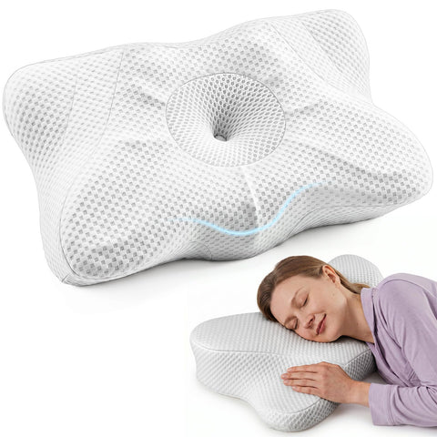 OLIXIS front view showing pillow shape and ergonomic benefits