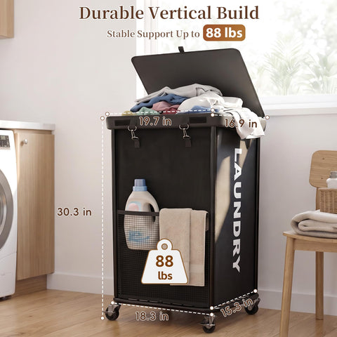 Olldide front mesh pocket holding socks for easy sorting