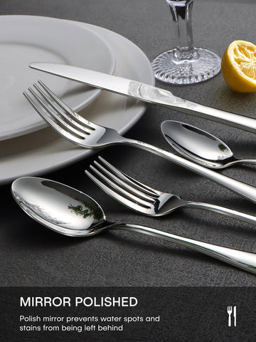 Ollex dinner fork detail highlighting tines and ergonomic handle for comfort