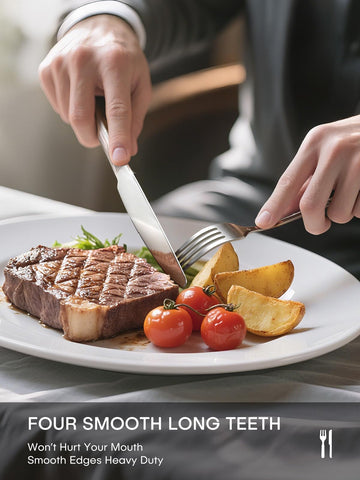 Ollex dinner spoon reflecting light to show smooth mirror finish and hygiene