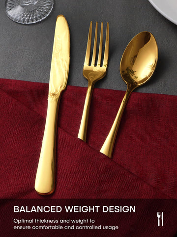 Ollex utensils on a dinner plate lifestyle scene showing decorative appeal for special meals