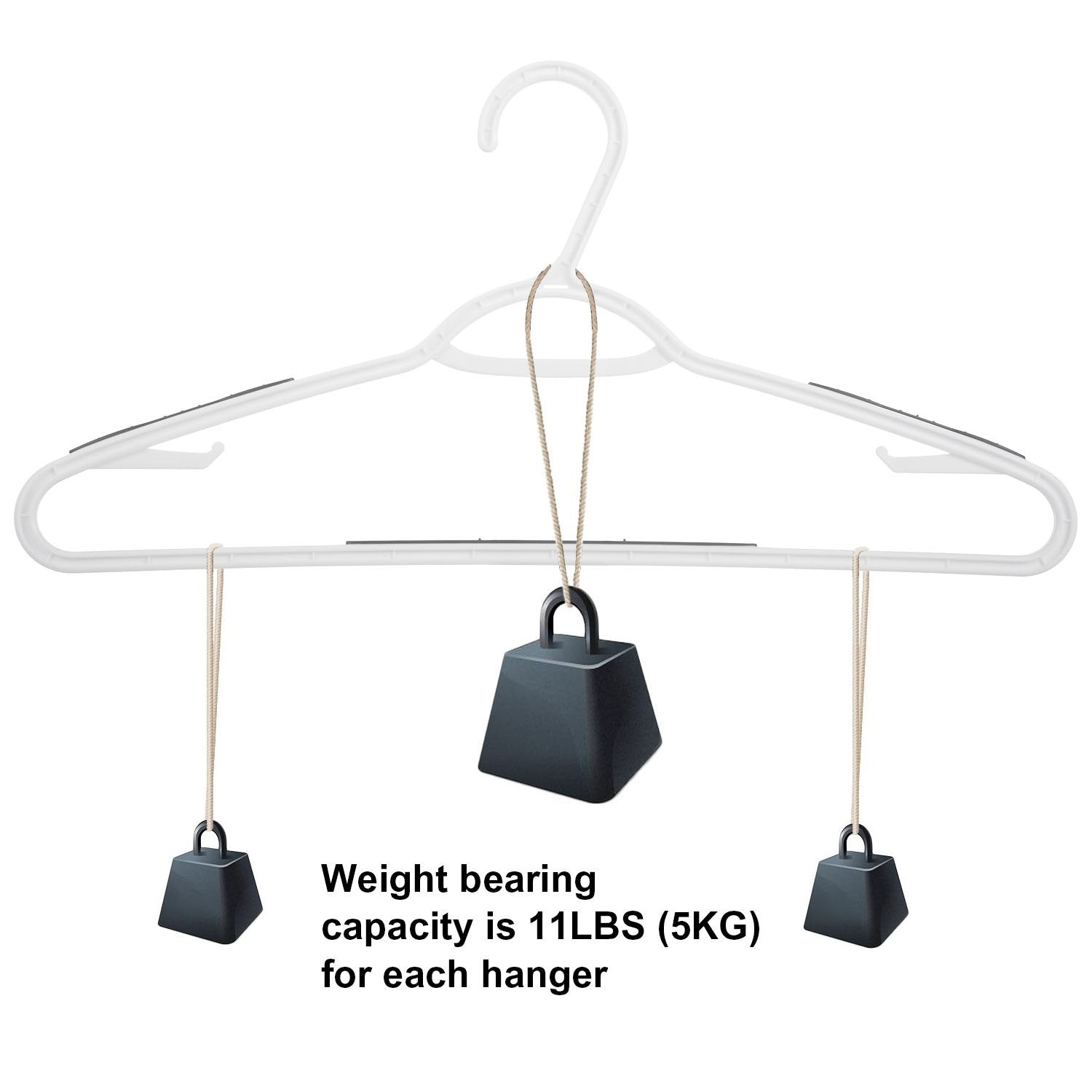 Ollieroo beside wooden hanger comparison, slim profile saves space