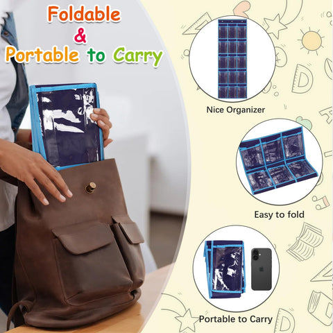 Olpchee folded flat organizer for compact storage and portability