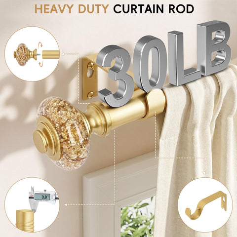 OLV rod wall bracket detail showing sturdy mount and secure support benefit