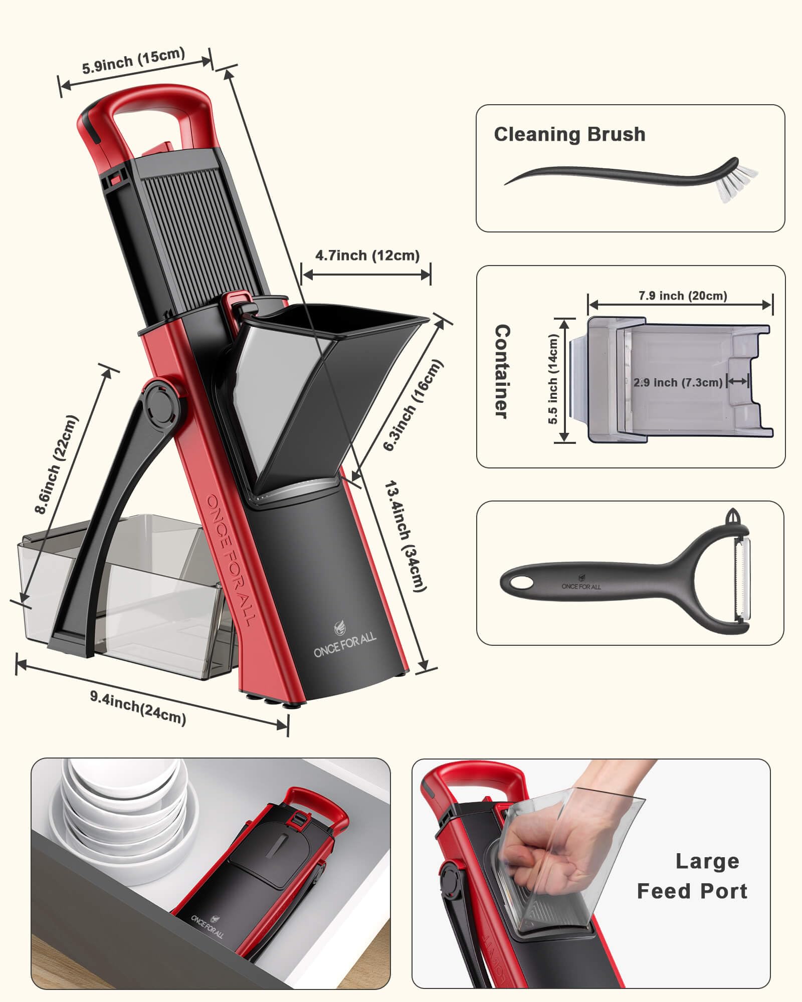 ONCE FOR ALL product staged on kitchen counter showing practical everyday use