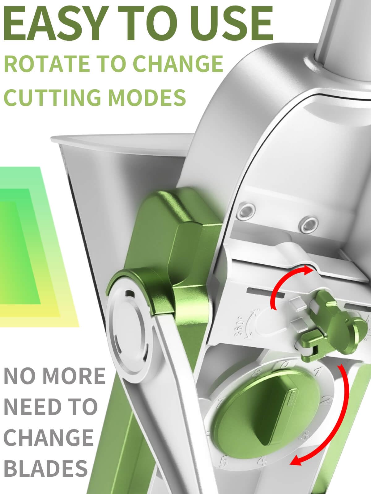 ONCE FOR ALL mandoline slicing cucumber into even rounds for quicker prep