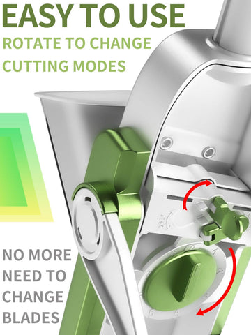 ONCE FOR ALL mandoline slicing cucumber into even rounds for quicker prep