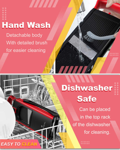 ONCE FOR ALL peeler and cleaning brush with accessories for easy maintenance