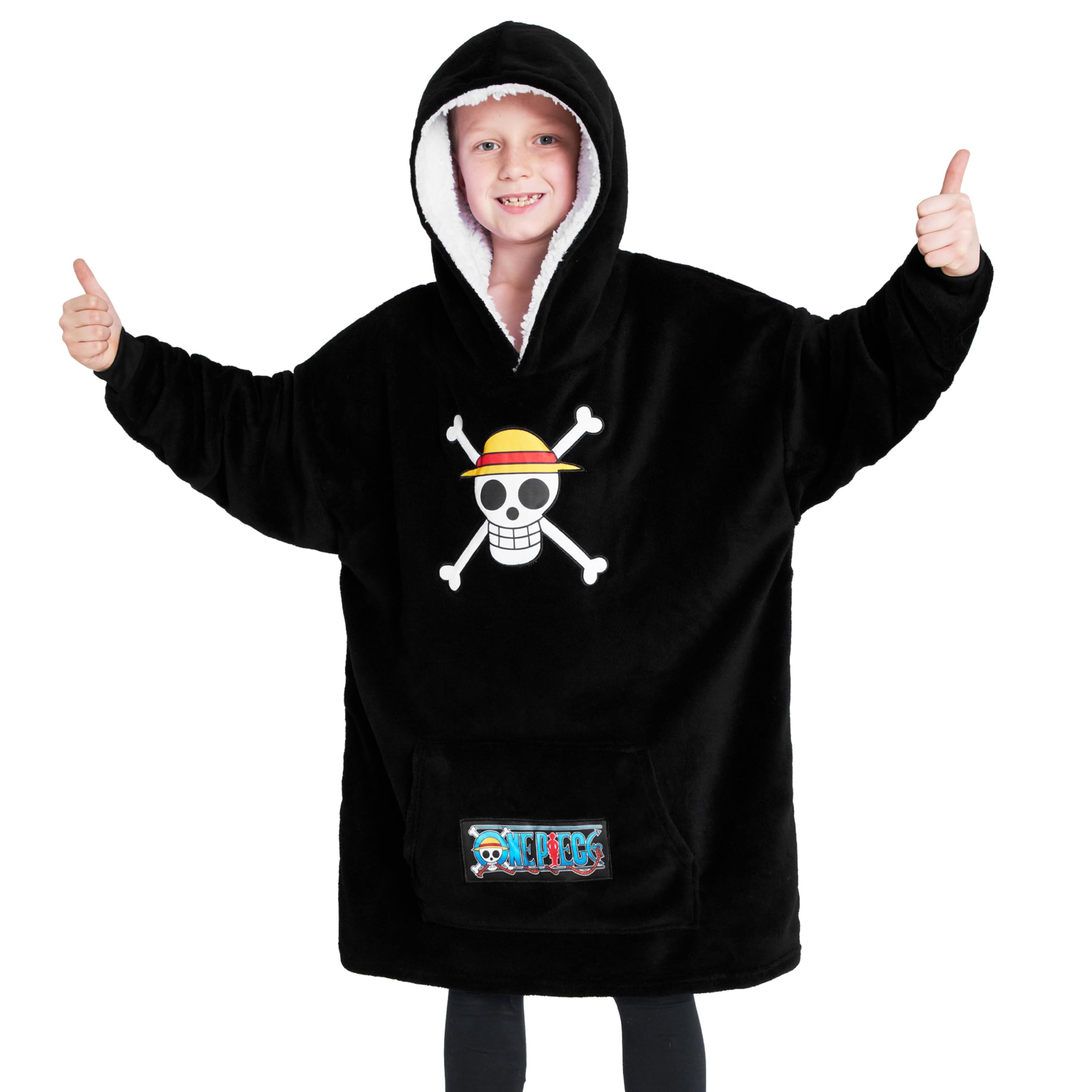 One Piece front view showcasing logo and roomy fit for fan pride