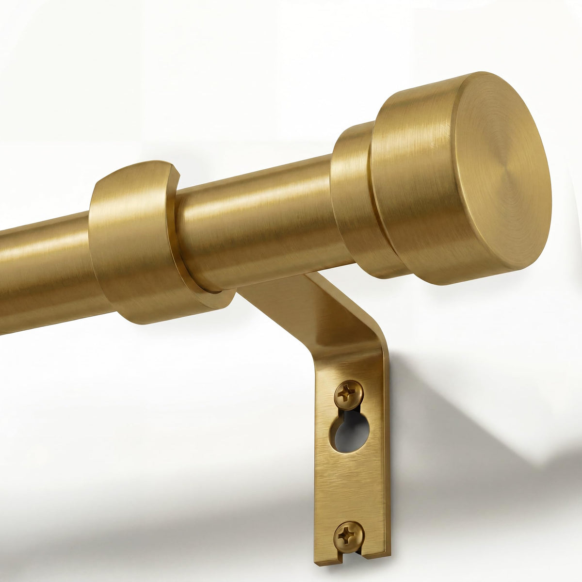 Oneach front view brass gold rod showing full length and polish benefit