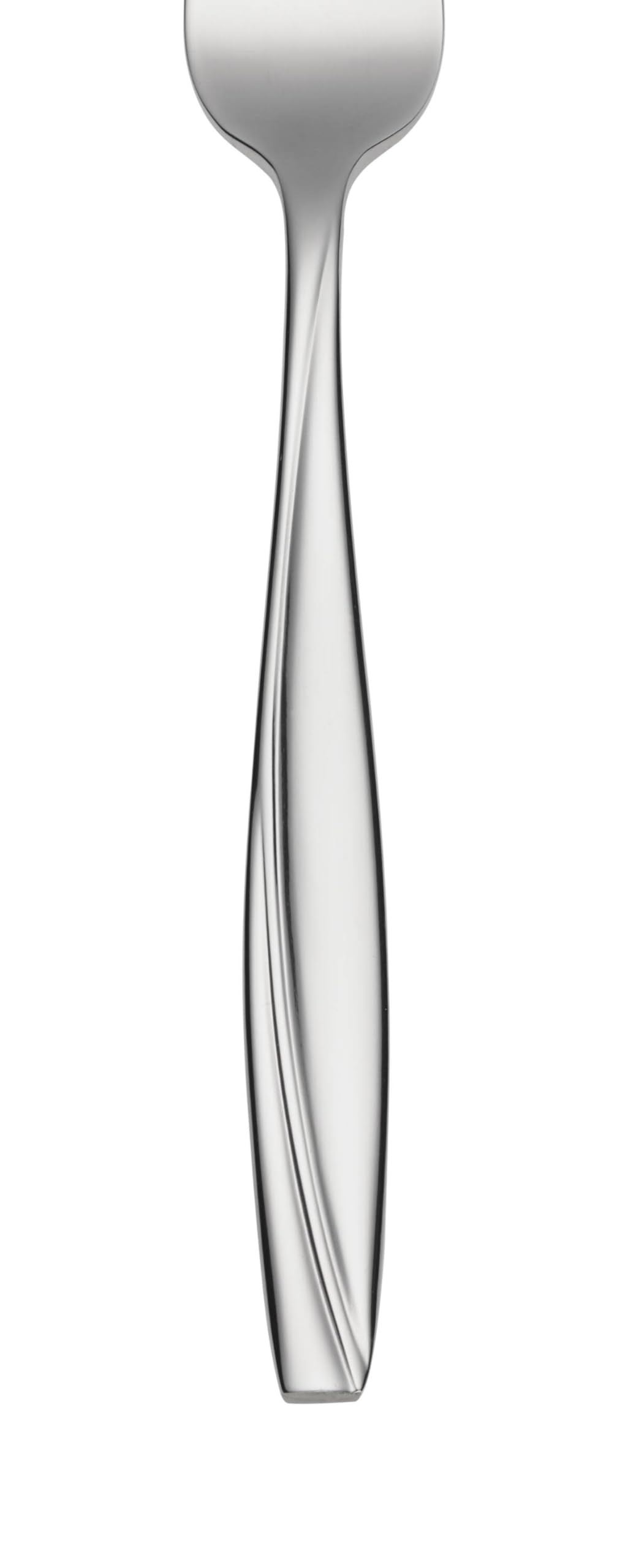 Oneida Camlynn Mirror knife and fork beside ruler showing scale benefit