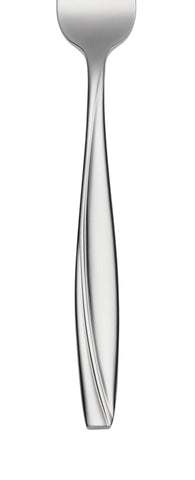 Oneida Camlynn Mirror knife and fork beside ruler showing scale benefit