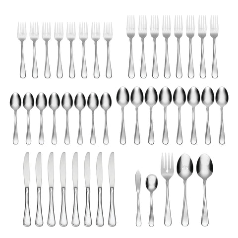 Close-up of Oneida Flight dinner fork highlighting smooth tines and balanced feel