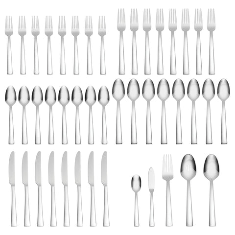 Oneida Madison Avenue handle closeup highlighting sleek elongated lines and easy-grip benefit