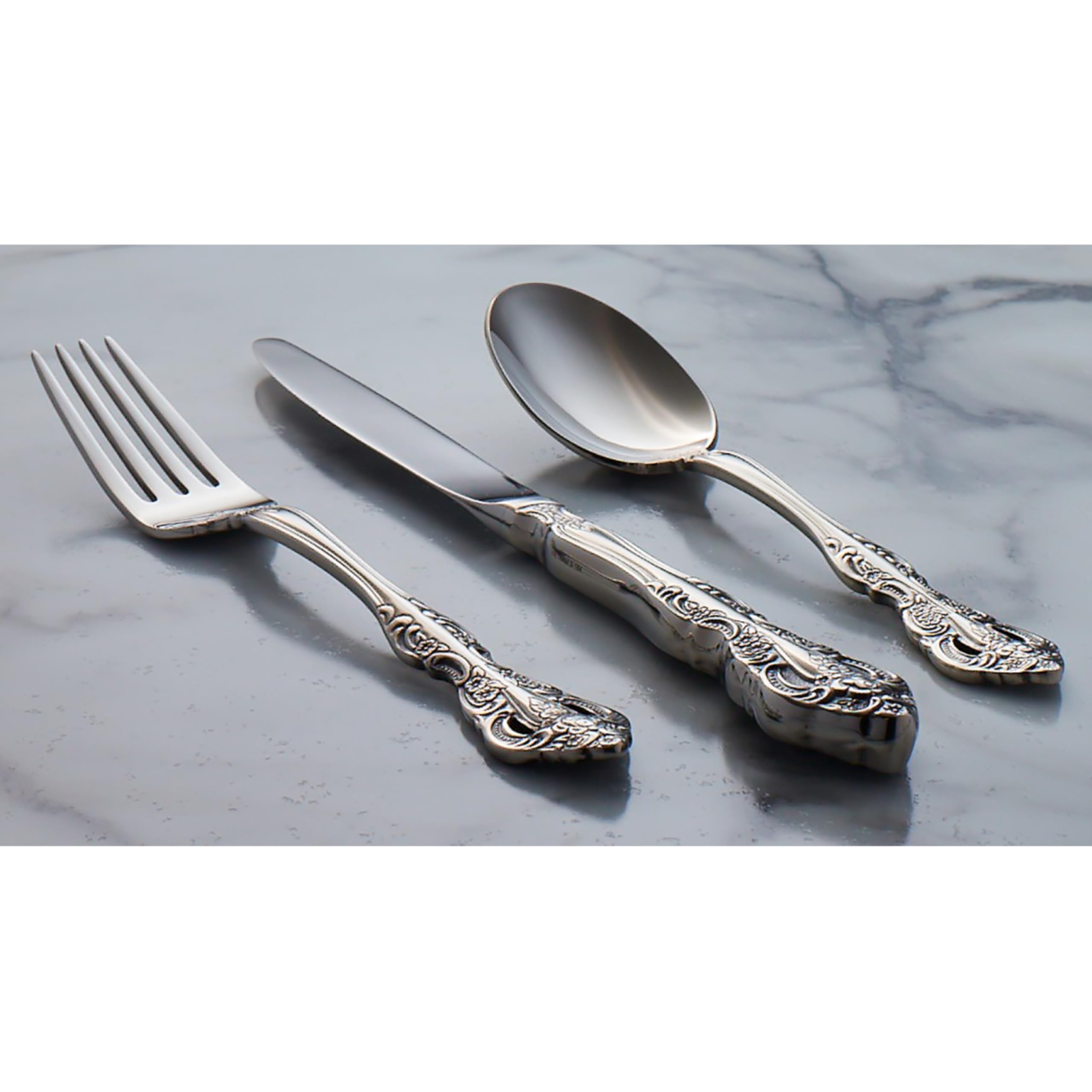 Oneida Michelangelo pattern ornament detail showcasing intricate scrolling for visual impact