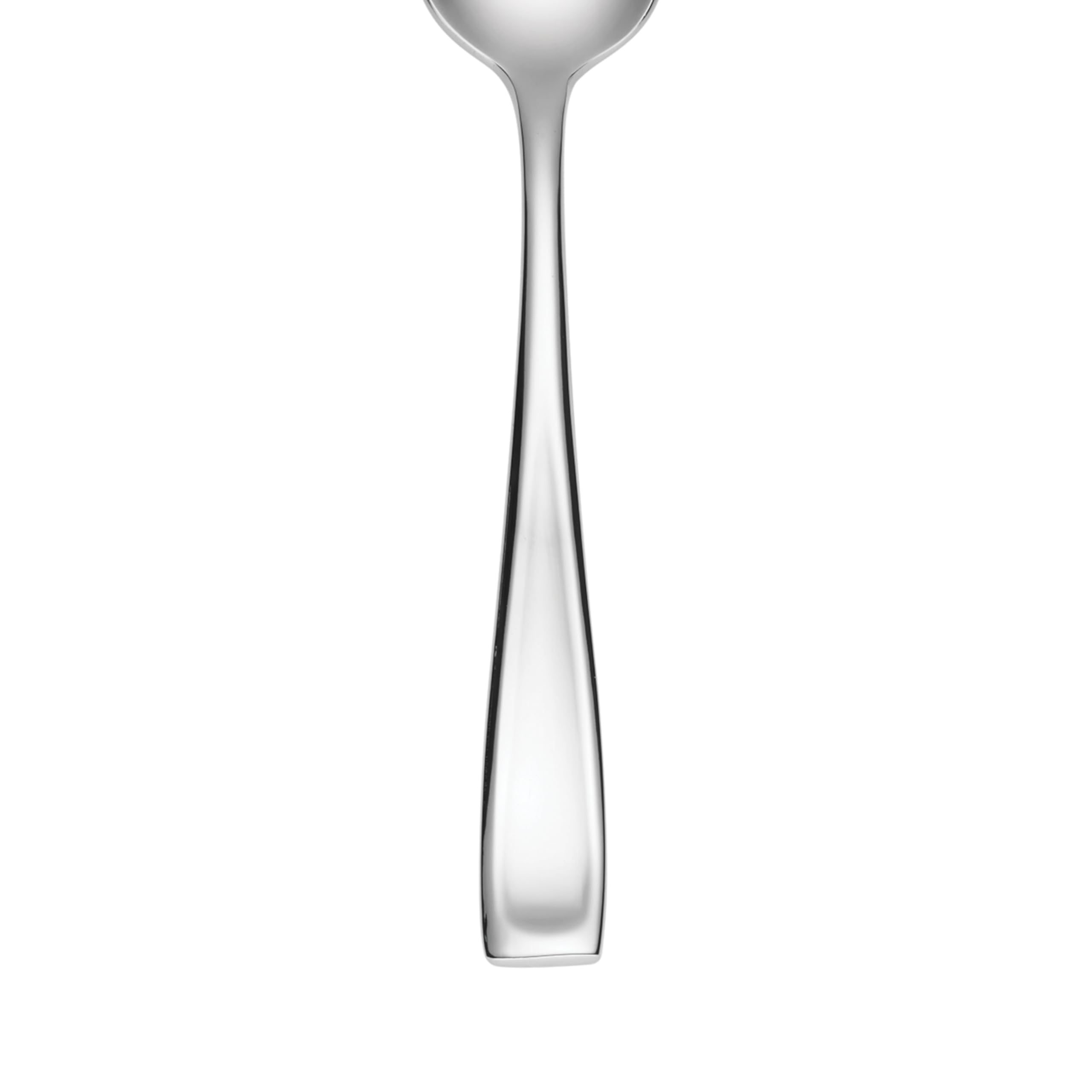 Oneida Moda spoon bowl closeup emphasizing smooth scoop and easy serving
