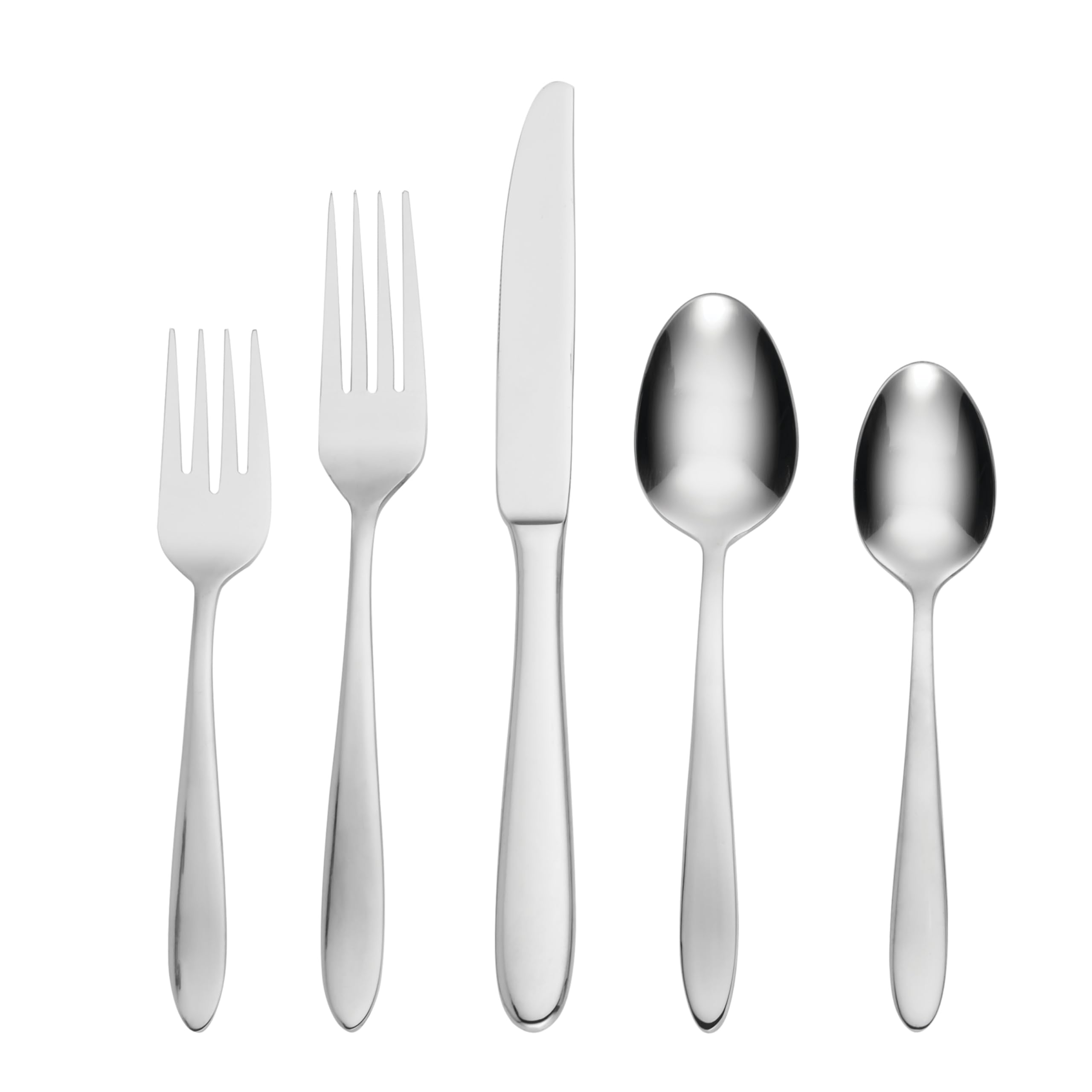 Oneida Mooncrest front view showing full 45-piece set benefit of coordinated service