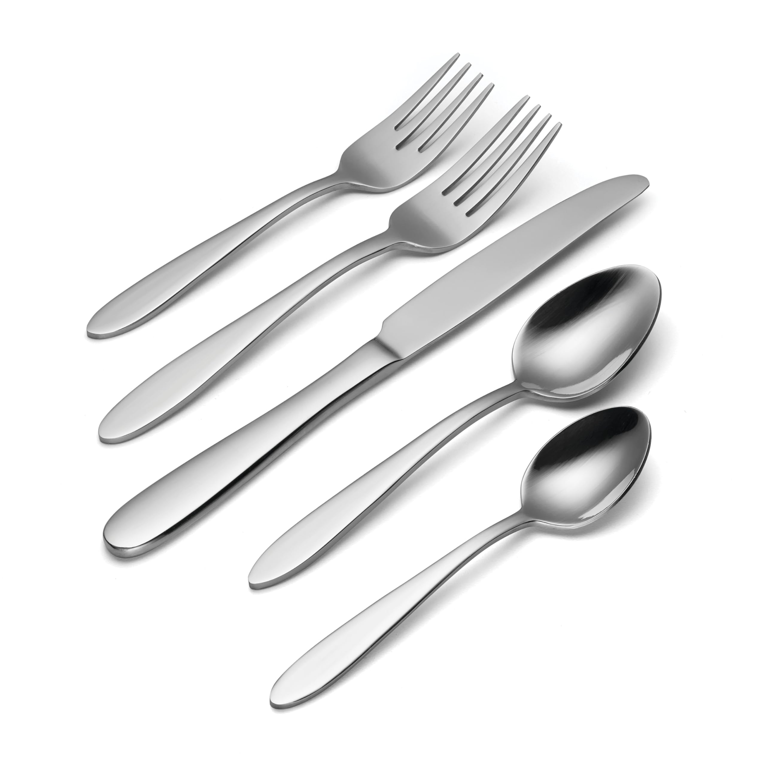 Oneida Mooncrest serving pieces arranged to show versatility for family service