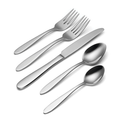 Oneida Mooncrest serving pieces arranged to show versatility for family service