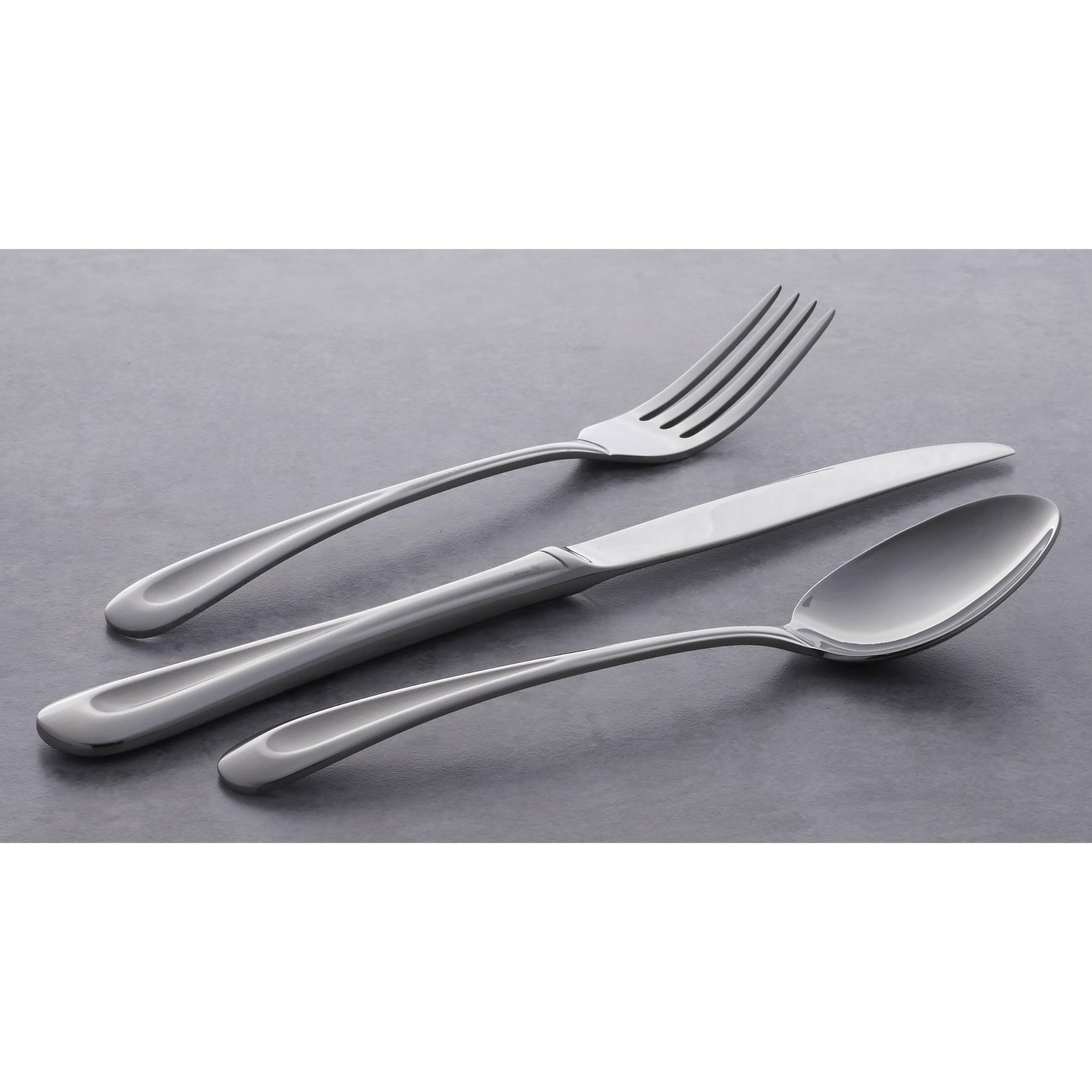 Oneida flatware on dining table in styled scene for elegant casual entertaining