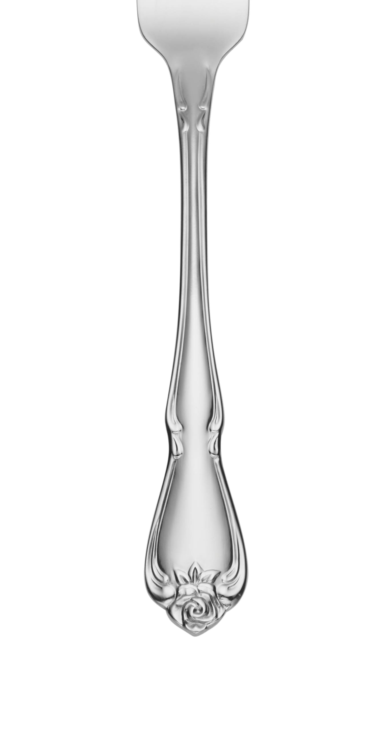 Oneida True Rose knife and fork profile showing balanced weight and comfort